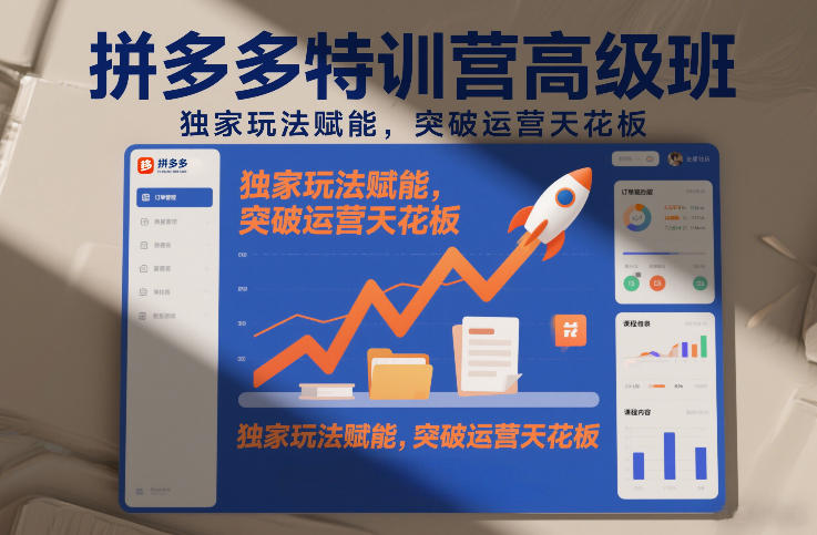 拼多多特训营高阶班,独家玩法赋能,突破运营天花板(更新260925)