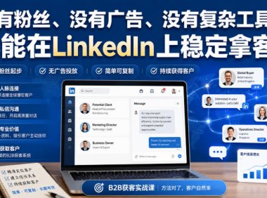 没有粉丝、没有广告、没有复杂工具，也能在LinkedIn上稳定拿客户【原创双语字幕】