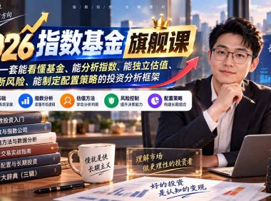 2026指数基金旗舰课｜建立一套能看懂基金、能分析指数、能独立估值、能判断风险、能制定配置策略的投资分析框架