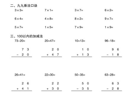 二年级数学上册计算每日一练《口算、竖式、脱式》