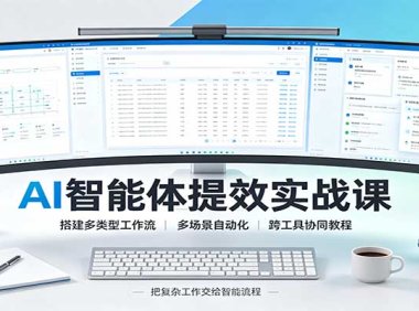 AI智能体提效实战课:搭建多类型工作流,多场景自动化,跨工具协同教程