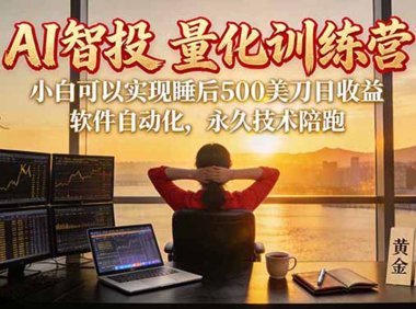 AI智投EA量化训练营【第三期】,多策略智投+防爆技术+趋势分析 ,轻松上手,矩阵放大,长期稳定。