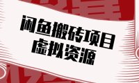 闲鱼虚拟资源搬砖副业,普通人可以做,低成本副业轻松月收益万元!