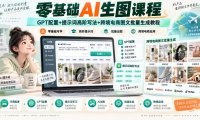 零基础AI生图课程,GPT配置+提示词高阶写法+跨境电商图文批量生成教程