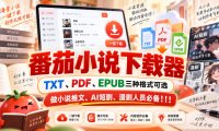 番茄小说下载器,TXT、PDF、EPUB三种格式可选,做小说推文、AI短剧、漫剧人员必备!!!