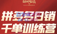 白凤电商·拼多多日销千单训练营(更新9月)