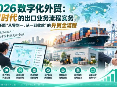 2026数字化外贸:AI时代的出口业务流程实务,完整还原”从零到一、从一到收款”的外贸全流程