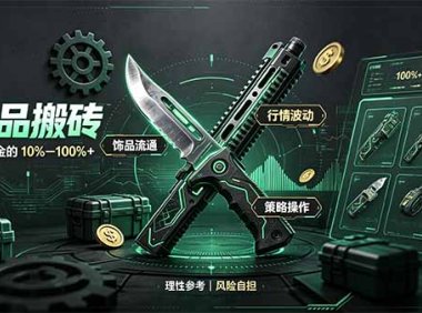 CS2饰品搬砖,每轮收益为采购本金的10-100%+,最强搬砖型副业,steam搬砖