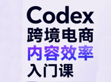 Codex跨境电商内容效率入门课