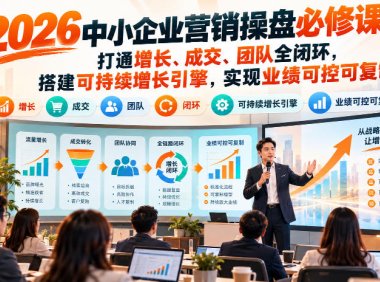 2026中小企业营销操盘必修课:打通增长、成交、团队全闭环,搭建可持续增长引擎,实现业绩可控可复制