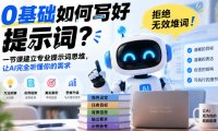 0基础如何写好提示词,拒绝无效堆词!一节课建立专业提示词思维,让AI完全听懂你的需求