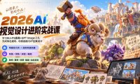 2026AI视觉设计进阶实战课-更新1007:学习MJ+PS香蕉+GPT Image 2.0,完成角色建筑、场景插画与IP全案设计