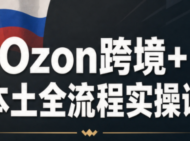 Ozon跨境+本土全流程实操课