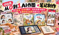 2026小红书AI内容创作从0到1-更新1009:学习条漫、古诗词图片、绘本启蒙书制作及爆款笔记运营完整方法
