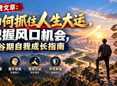 付费文章:如何抓住人生大运,把握风口机会,低谷期自我成长指南