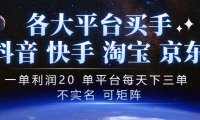 抖音买手项目,一单利润20左右,单号每天下三单,可矩阵,稳定适合长期副业【揭秘】