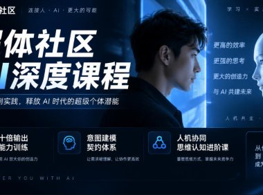 超体社区AI深度课程,十倍输出能力训练,意图建模契约体系,人机协同思维认知进阶课