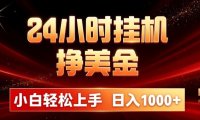 24小时挂机挣美金,简单易操作,小白轻松上手,日入1000+