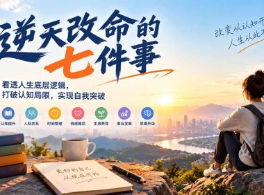 付费文章:逆天改命的七件事,看透人生底层逻辑,打破认知局限,实现自我突破