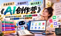 不会定位、不懂创作、缺少流量?《AI创作营》教你用AI打造个人IP、运营公众号小红书、搭建知识库并开发变现产品
