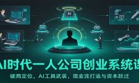 AI时代一人公司创业系统课：破局定位，AI工具武装，现金流打造与资本跃迁
