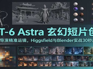 GPT-6 Astra 玄幻短片创作：AI导演精准运镜，Higgsfield与Blender实战30秒成片