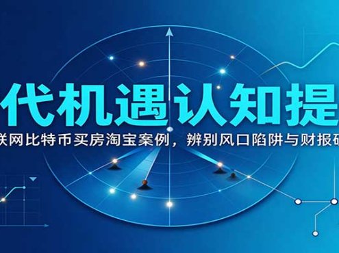 时代机遇认知提升:复盘互联网比特币买房淘宝案例,辨别风口陷阱与财报研读思路