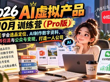 AI虚拟产品10月训练营(Pro版