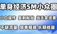 2026最新小众情感赛道，手机操作，十分钟见收益，小白也能当天上手，全程复制粘贴模板即可，单日1k＋可批量放大【揭秘】