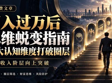 付费文章:月入过万后思维蜕变指南,六大认知维度打破圈层,实现收入阶层向上突破