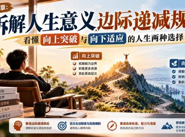 付费文章:拆解人生意义边际递减规律,看懂向上突破与向下适应的人生两种选择
