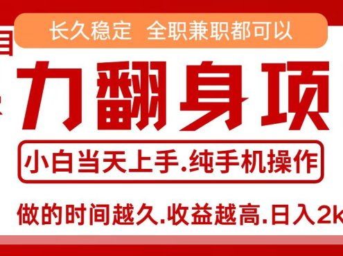 零成本信息差赚钱，小白轻松上手，年前翻项目，8天赚1.6w
